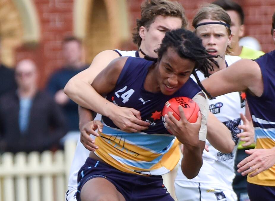 GOOD SIGNS: Caleb Ernst was a standout player for Victoria Country on Saturday. Picture: DARREN HOWE