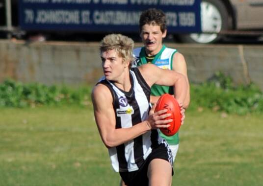 MEMORIES: Dustin Martin in action for Castlemaine before he went on to become a Richmond star.