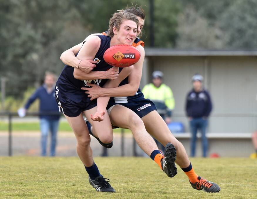 Mt Pleasant and MGYCW played out an entertaining clash at Marist College. Picture: DARREN HOWE