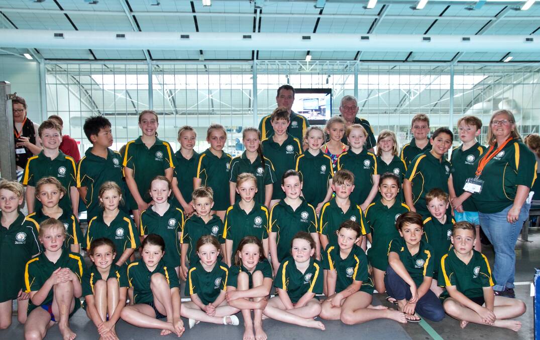 IMPRESSIVE: The Central Victorian swimming squad that attended the Swimming Victoria Country 7-10 Encouragement Competition. Picture: CONTRIBUTED