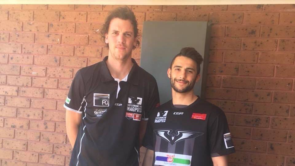 Dylan Atkins and Fabian Brancatisano were instrumental in Castlemaine's round one win.