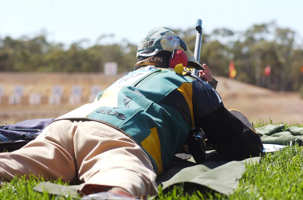 WORLD CLASS: Action at the Wellsford Rifle Range during the 2006 Commonwealth Games in Bendigo.