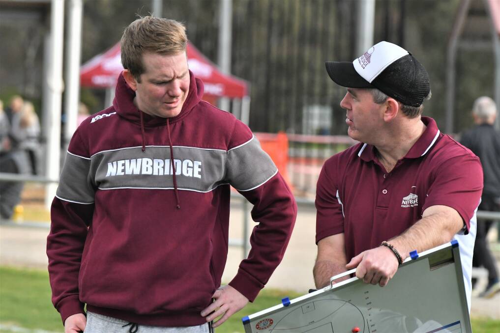 Newbridge co-coaches Sam Gale and Daniel Smith.
