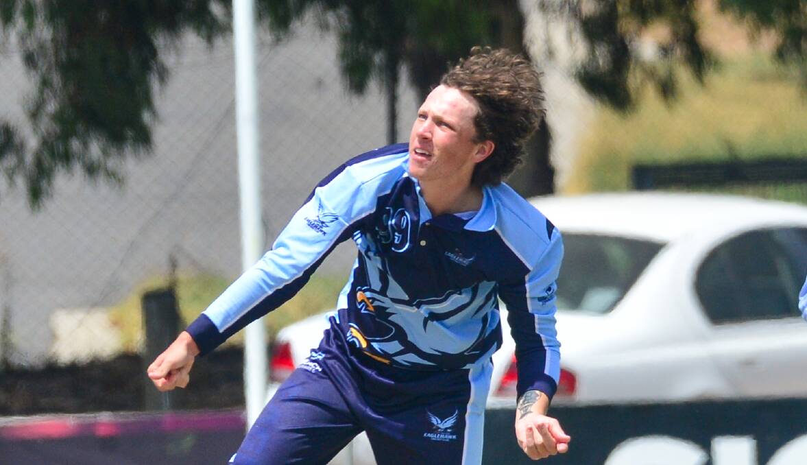 COME IN SPINNER: Eaglehawk's Nash Viney took four wickets. Picture: DARREN HOWE