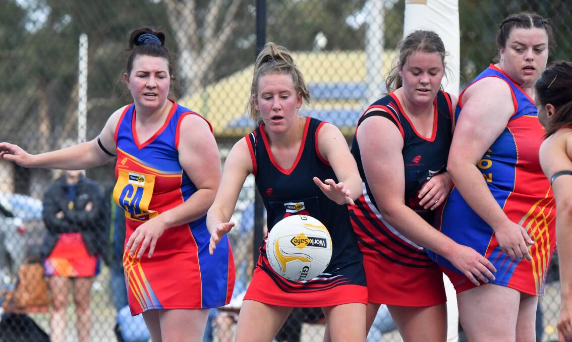 LVFNL netballers have one round before the finals series starts. Picture: NONI HYETT