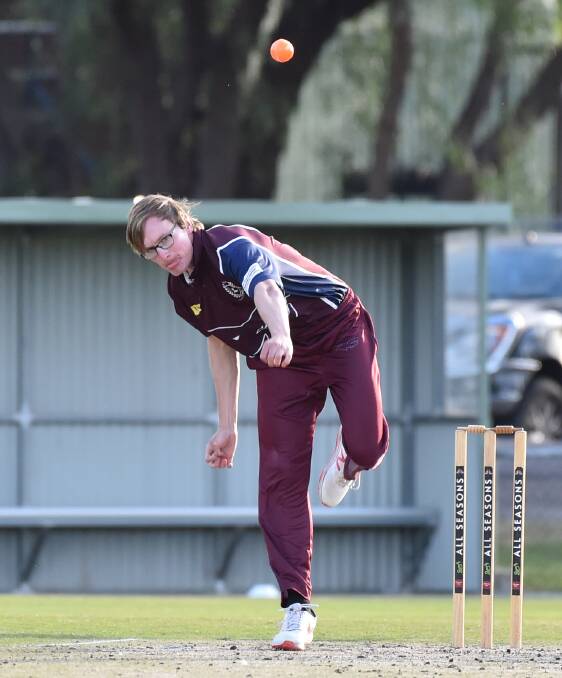 Liam Bowe in action for Sandhurst in a BDCA T20 match. Picture: GLENN DANIELS
