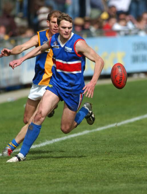 PREMIERSHIP: Anthony Belcher during the 2006 grand final win over Golden Square.