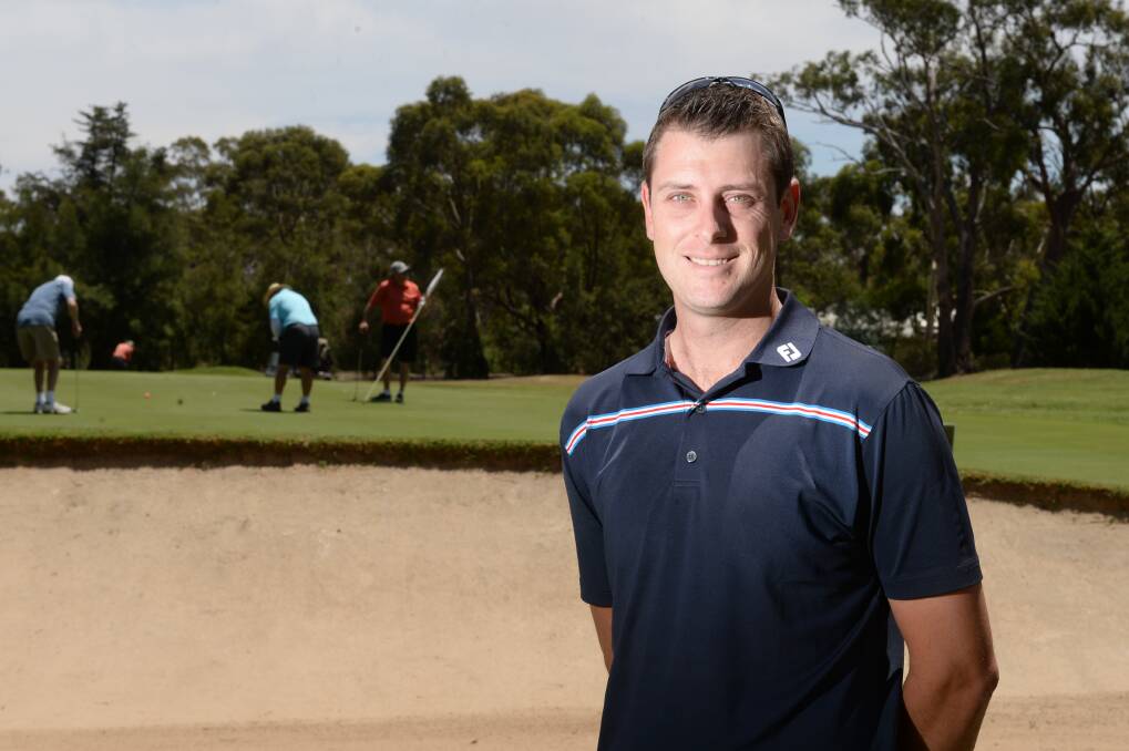 STEPPING UP: Having previously been the club's teaching professional, 29-year-old Brad Wilson has taken on the role of Bendigo Golf Club general manager. Picture: DARREN HOWE