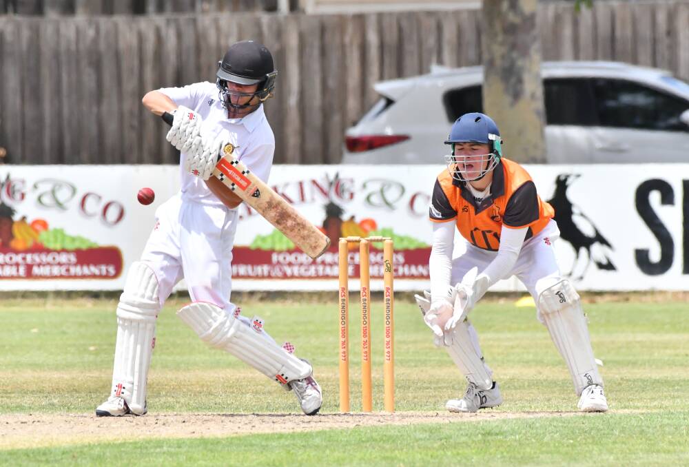 PULL SHOT: BDCA under-16 player Brodie Reaper on his way to a half-century. Picture: NONI HYETT