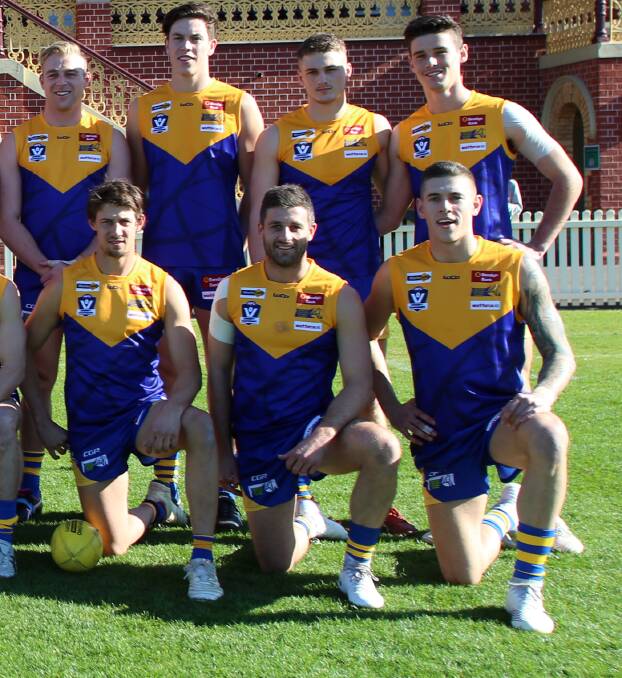 Nathan Horbury, middle of the front row, has made a big impression in his first season in the BFNL.