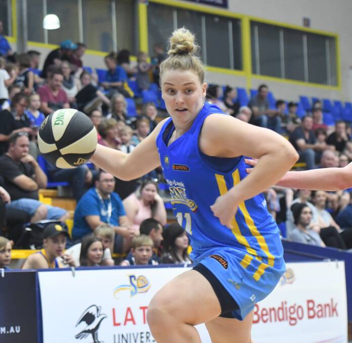OFFENSIVE THREAT: Ash Spencer gave the Bendigo Spirit some scoring punch with 12 points off the bench in Saturday night's loss to Townsville. 