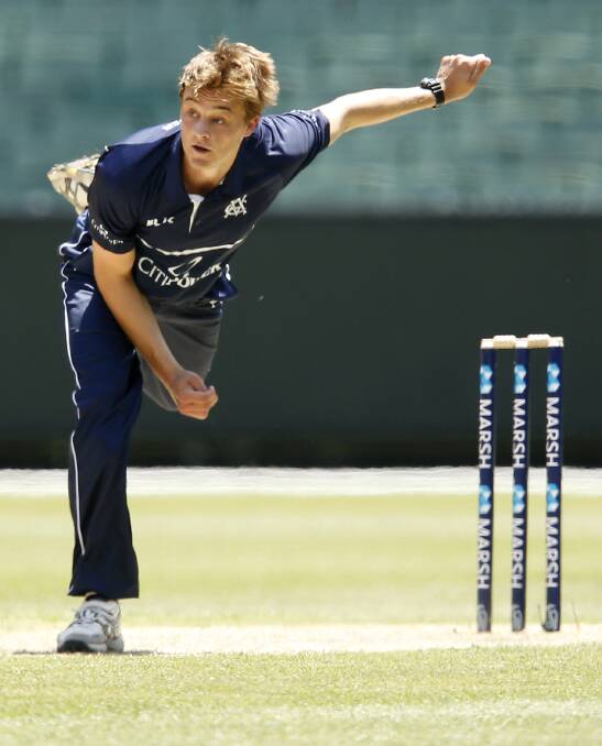 Xavier Crone picked up two wickets for Victoria against South Australia. Picture: GETTY IMAGES