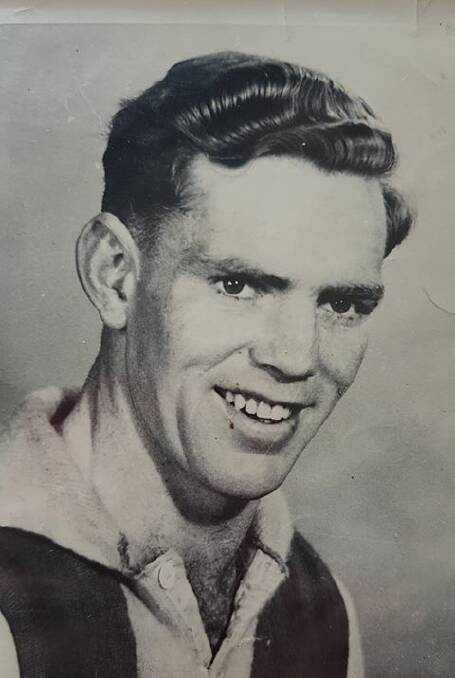 Frank Lenaghan in his South Bendigo playing days.