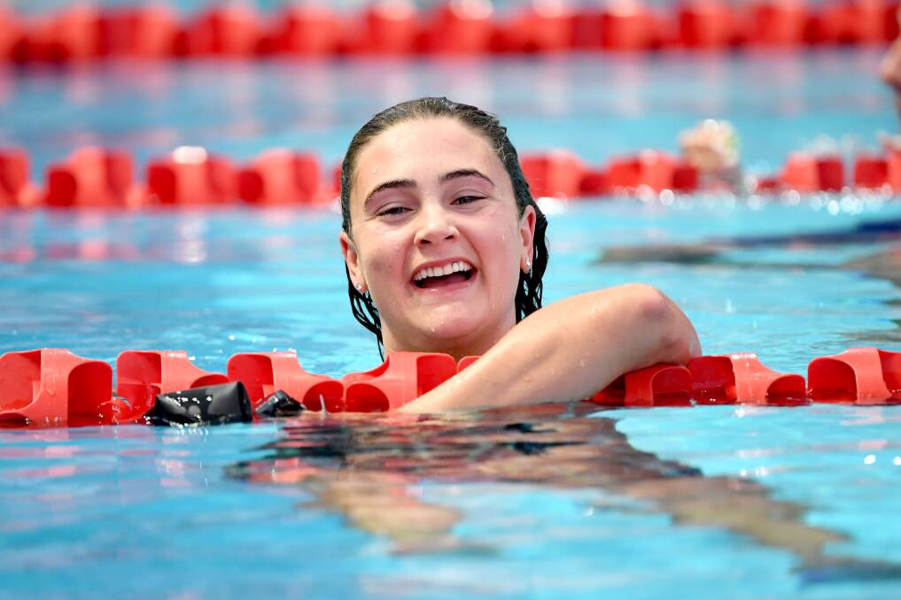 ALL SMILES: Bendigo's Jenna Strauch is confident of swimming well at the Australian Olytmpic trials. Picture: GETTY IMAGES