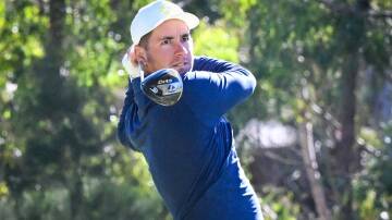 Lucas Herbert on his way to winning the Axedale Pro-Am in Bendigo earlier this month. Picture by Darren Howe