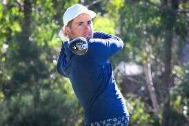 Lucas Herbert on his way to winning the Axedale Pro-Am in Bendigo earlier this month. Picture by Darren Howe