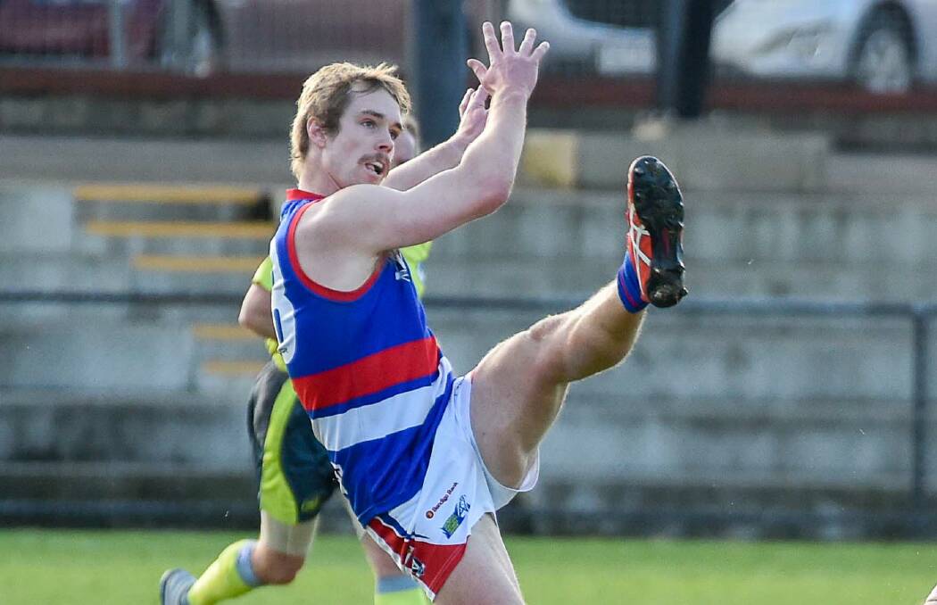 NONE BETTER: Gisborne forward Pat McKenna kicked 14 of his side's 34 goals against Castlemaine on Saturday.