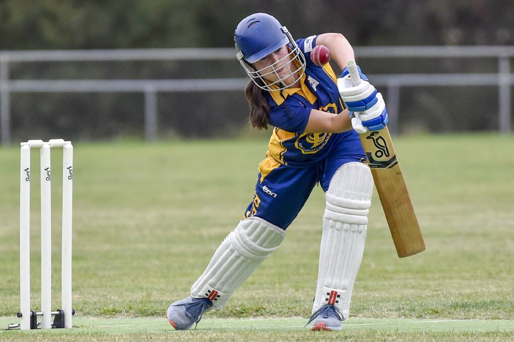 Lila Keck has plenty of talent with the bat. Picture by Darren Howe