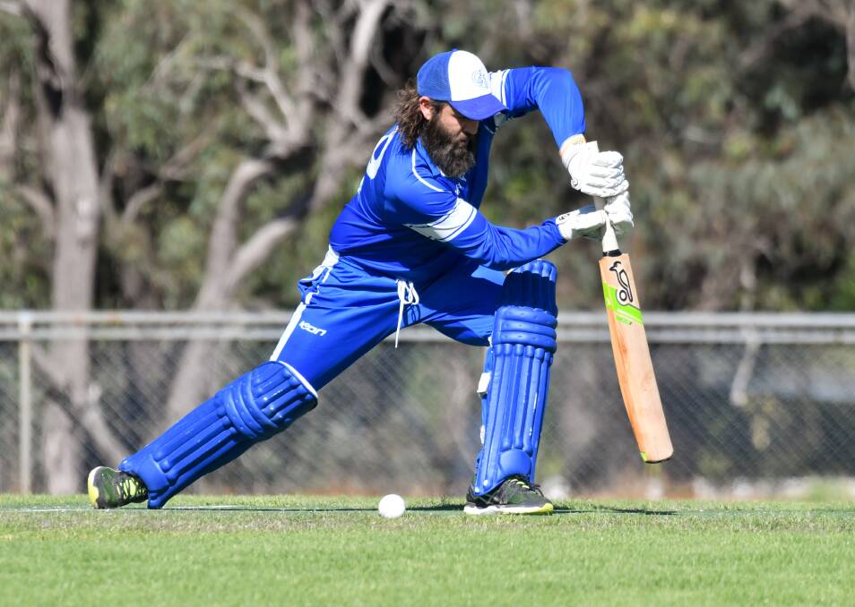 TOP KNOCK: Brodie McRae led the way with the bat for California Gully.
