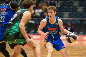 Liam O'Brien and his Bendigo Braves team-mates face a tough test against the Ballarat Miners on Saturday night. Picture by Darren Howe