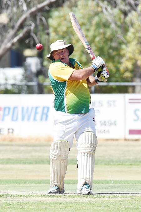 GOING STRONG: Dingee all-rounder Ken Bell