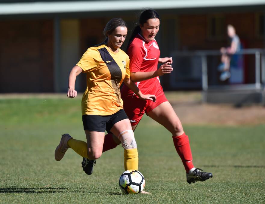 Colts United and Spring Gully combined for 11 goals in their BASL women's championship match. Picture: GLENN DANIELS