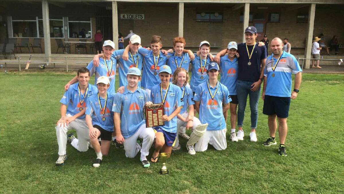 WINNERS ARE GRINNERS: Strathdale-Maristians under-18 team after its grand final win over Sandhurst at Golden Square. Picture: CONTRIBUTED