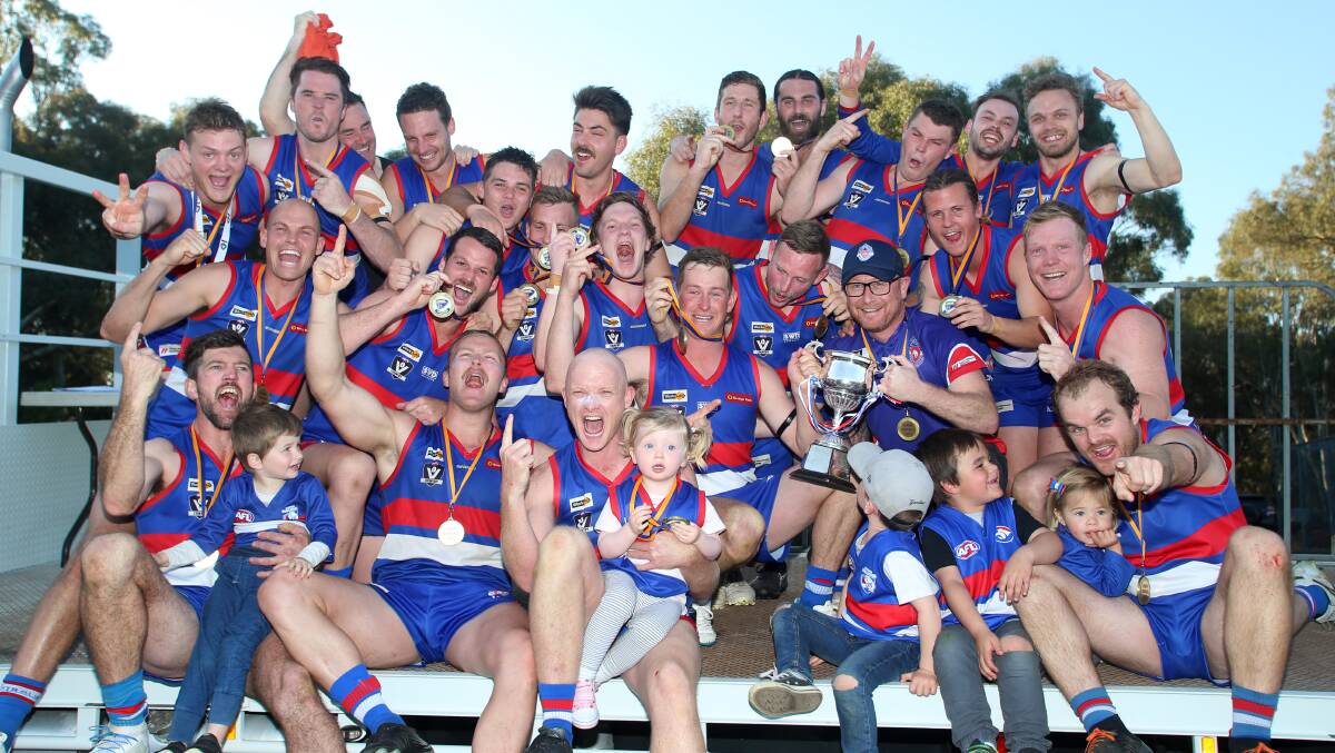 STILL NUMBER ONE: North Bendigo will be the senior football reigning premiers for an extra 12 months.