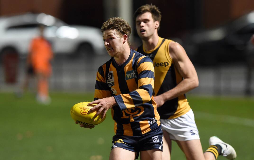 Jake Aarts takes on the Richmond defence in 2014.