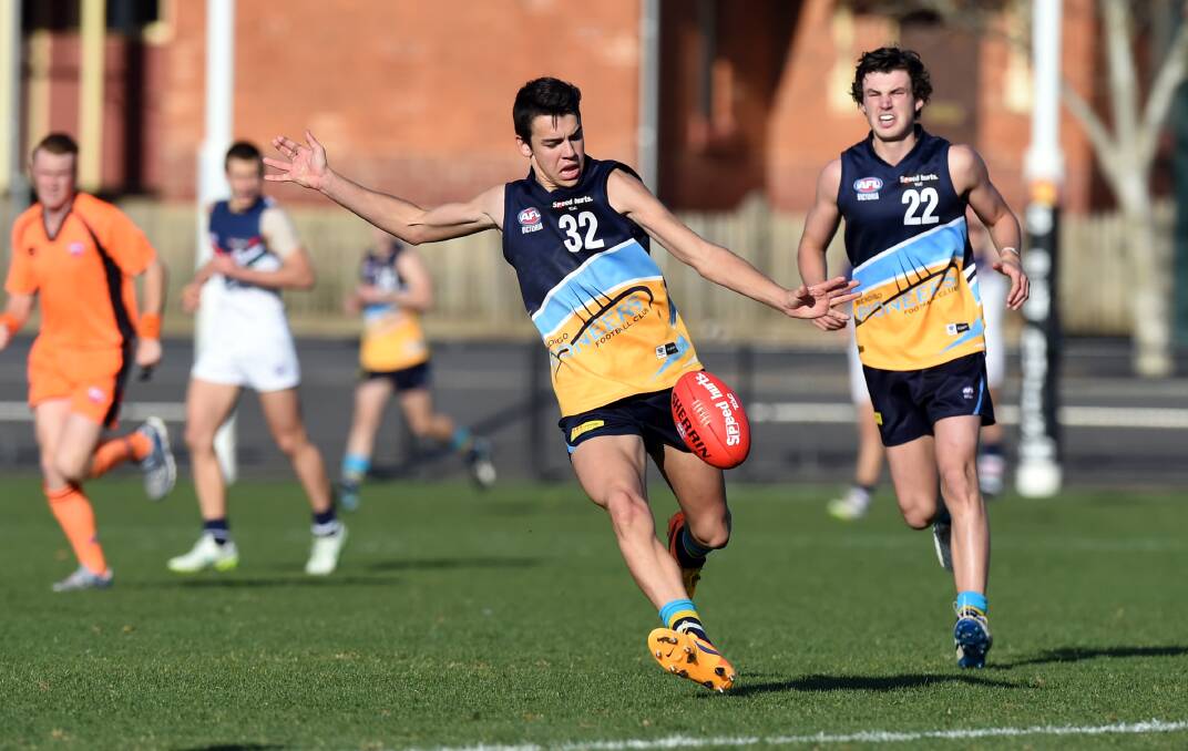 Marty Hore in action for the Bendigo Pioneers in 2015. Hore went on to star for Collingwood at VFL level.