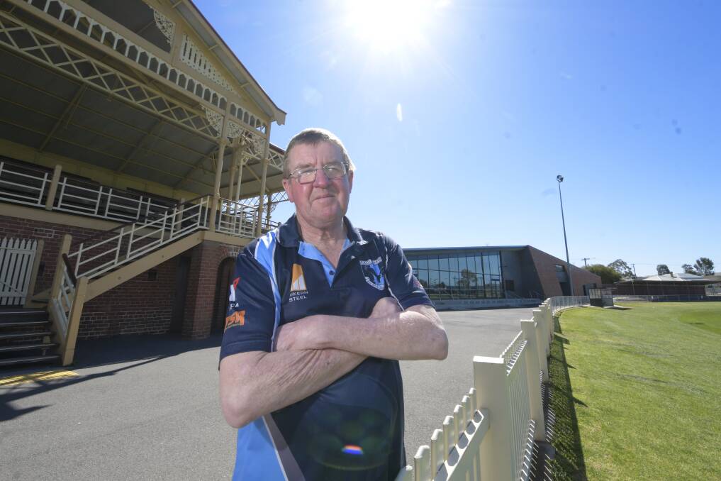 Gerard Ilsley out the front of the famous Canterbury Park grandstand. Picture: NONI HYETT