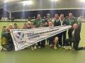 BEST IN THE BUSINESS: South Bendigo celebrates its Bowls Victoria Champion of State Pennant success. Picture: CONTRIBUTED