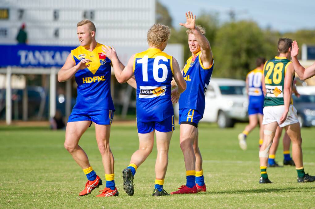Darcy Richards, Harry Whittle and Sam Kerridge. Pictures: Carmel Zaccone, Sunraysia Daily