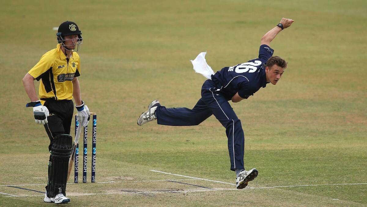 Xavier Crone in action for Victoria in his one-day debut last summer. Picture: GETTY IMAGES