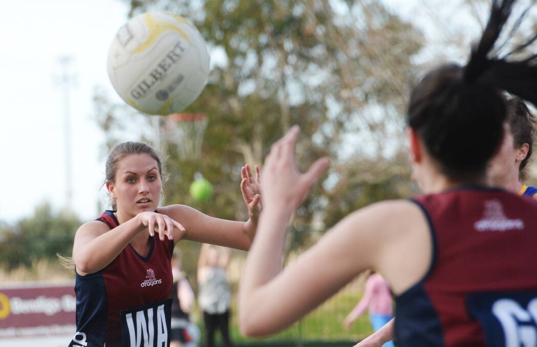 RISING STAR: Sandhurst A-grade wing attack Brooke Bolton has impressed this season. Picture: DARREN HOWE