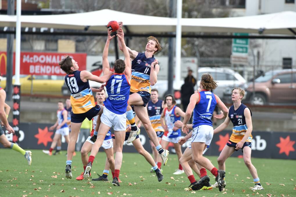 Ruckman Aaron Gundry will return for another pre-season with the Pioneers. Picture: GLENN DANIELS
