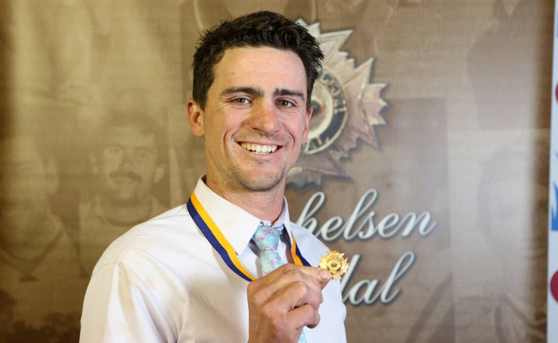 Adam Baird after winning last year's Michelsen Medal.