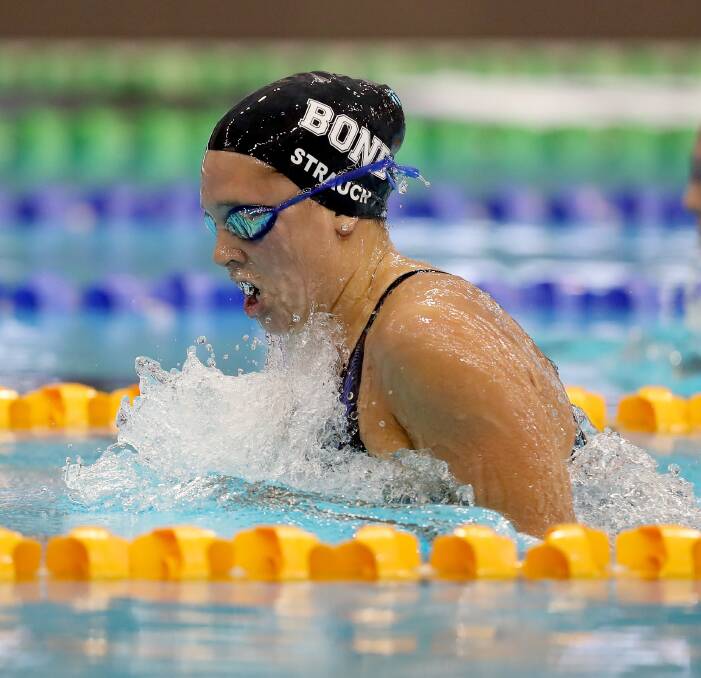 MENTALLY STRONG: Jenna Strauch hits the Olympic pool for the first time next Wednesday.