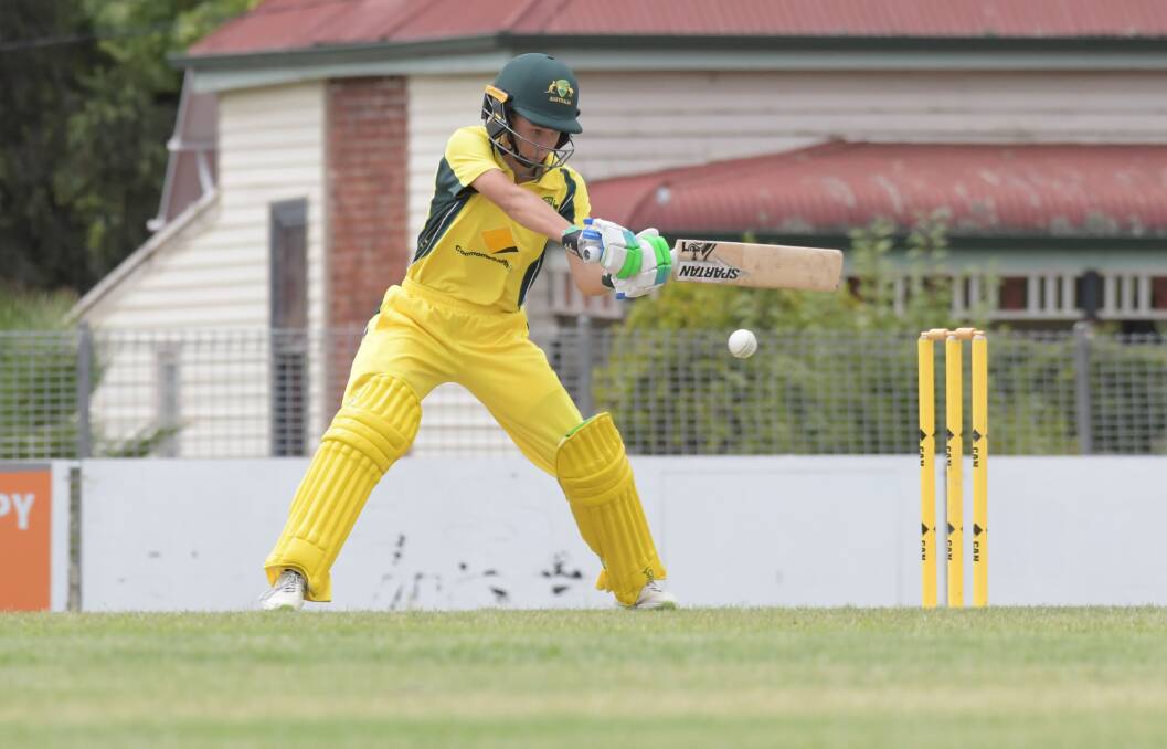 POTENITAL: Cricket Australia XI's Phoebe Litchfield has impressed all carnival. Picture: NONI HYETT
