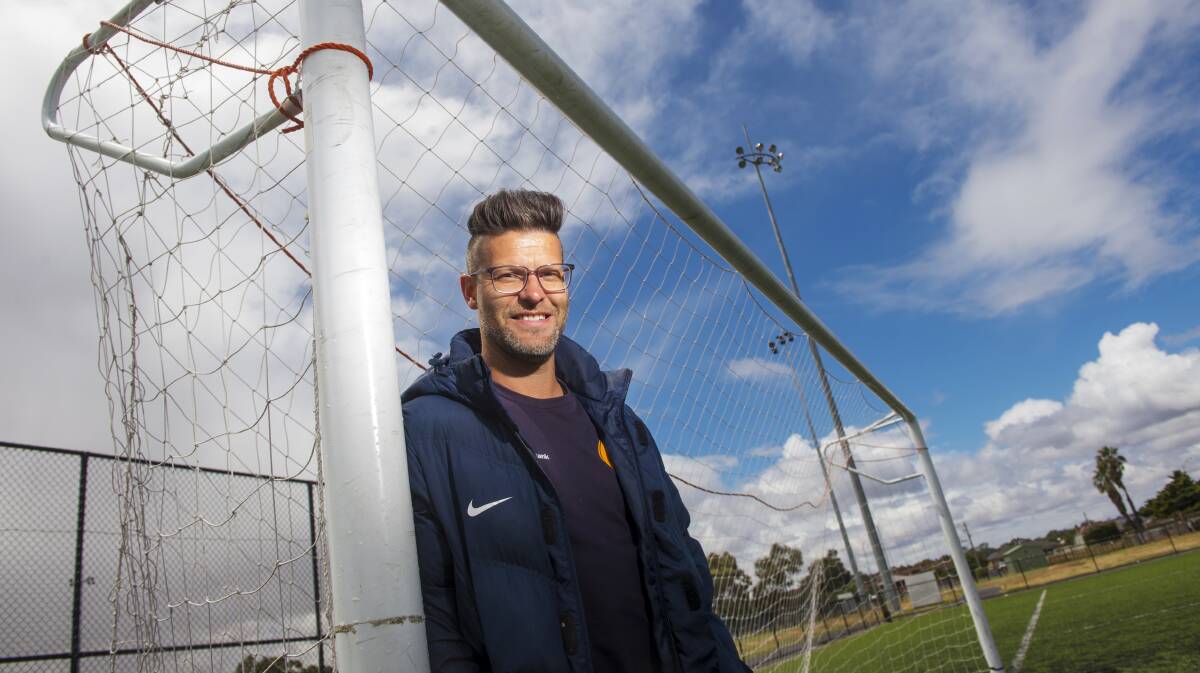 NEW CHALLENGE: Bendigo City head coach Nathan Claridge has partnered with Soccer Select to further the opportunities for junior soccer players. Picture: DARREN HOWE