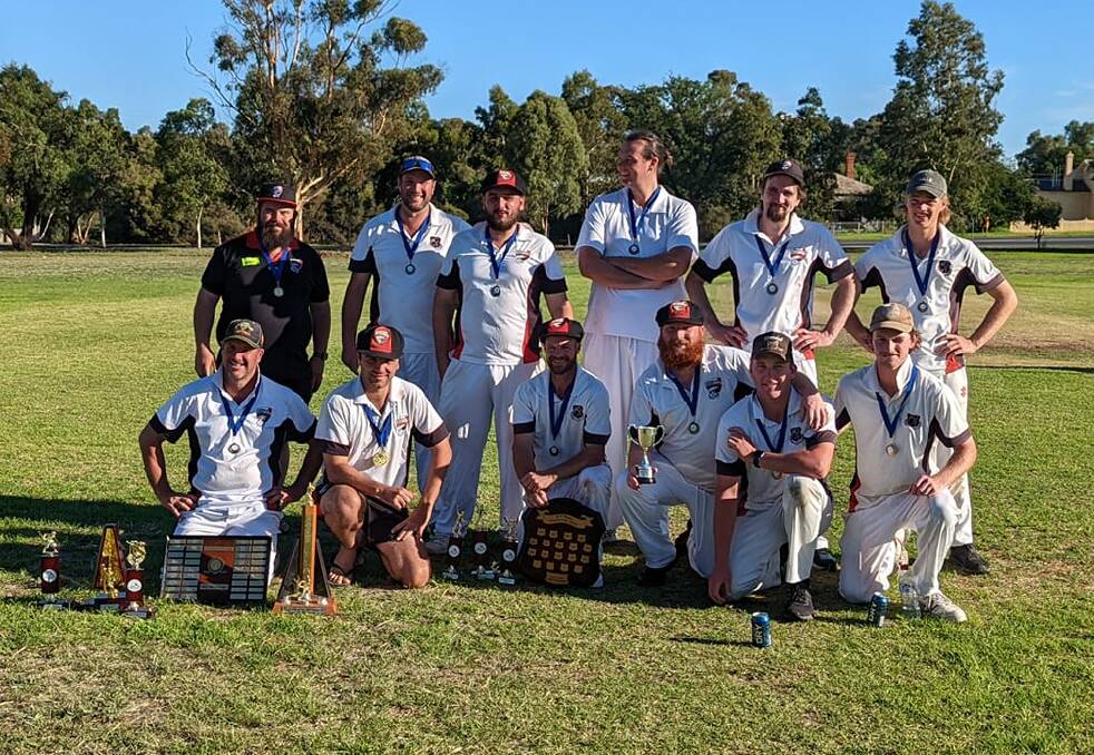 ULCA PREMIERS: Arnold's 2021-22 grand final-winning squad. Picture: ARNOLD CRICKET CLUB