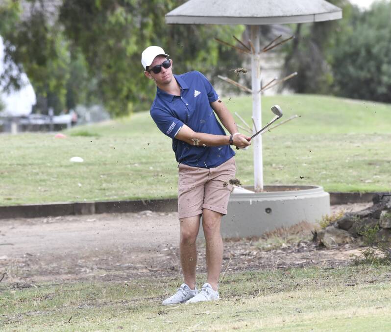 Lucas Herbert works on his game at Neangar Park. Picture: NONI HYETT