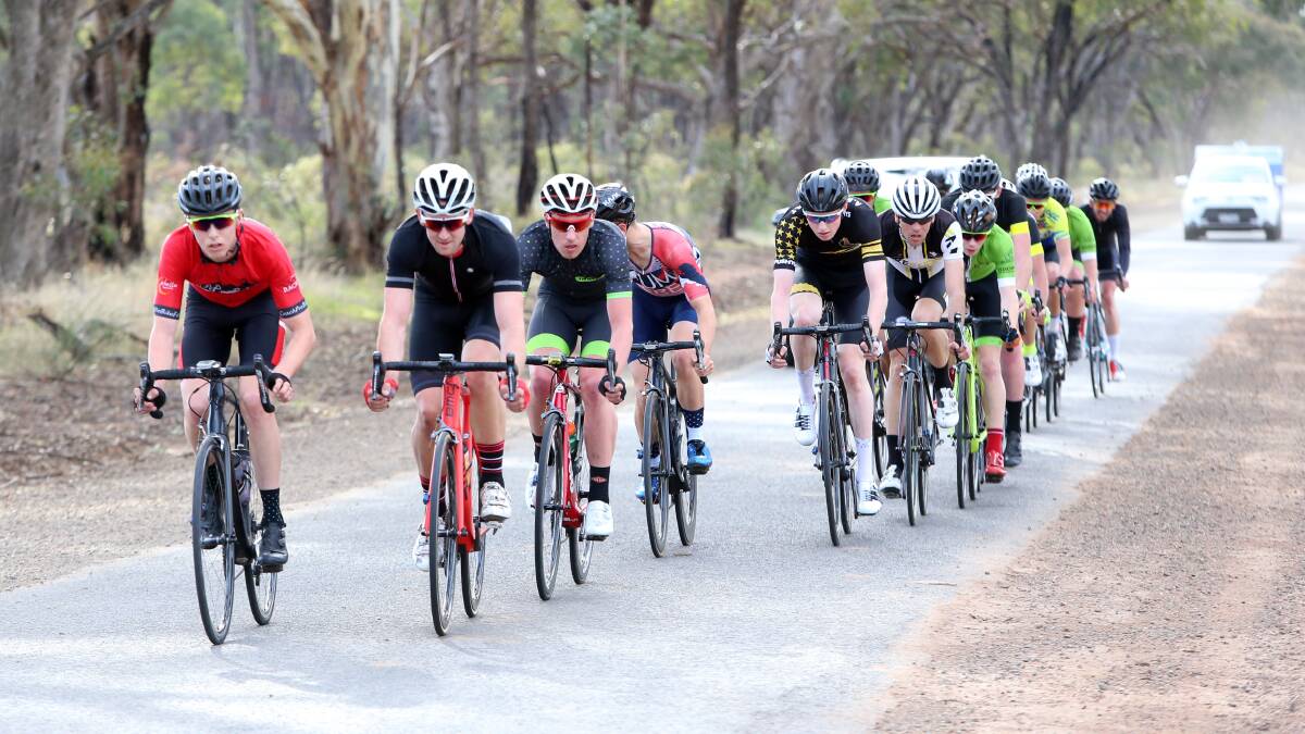 Action from last year's third stage of the Tour of Bendigo.