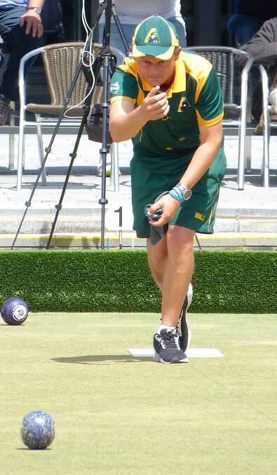 Lee Schraner in Adelaide. Picture: David Allen/World Bowls