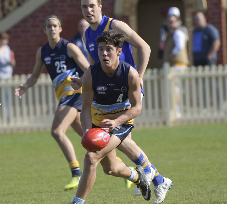 TOP CLASS: Jye Caldwell in action for the Bendigo Pioneers in the TAC Cup earlier this year.
