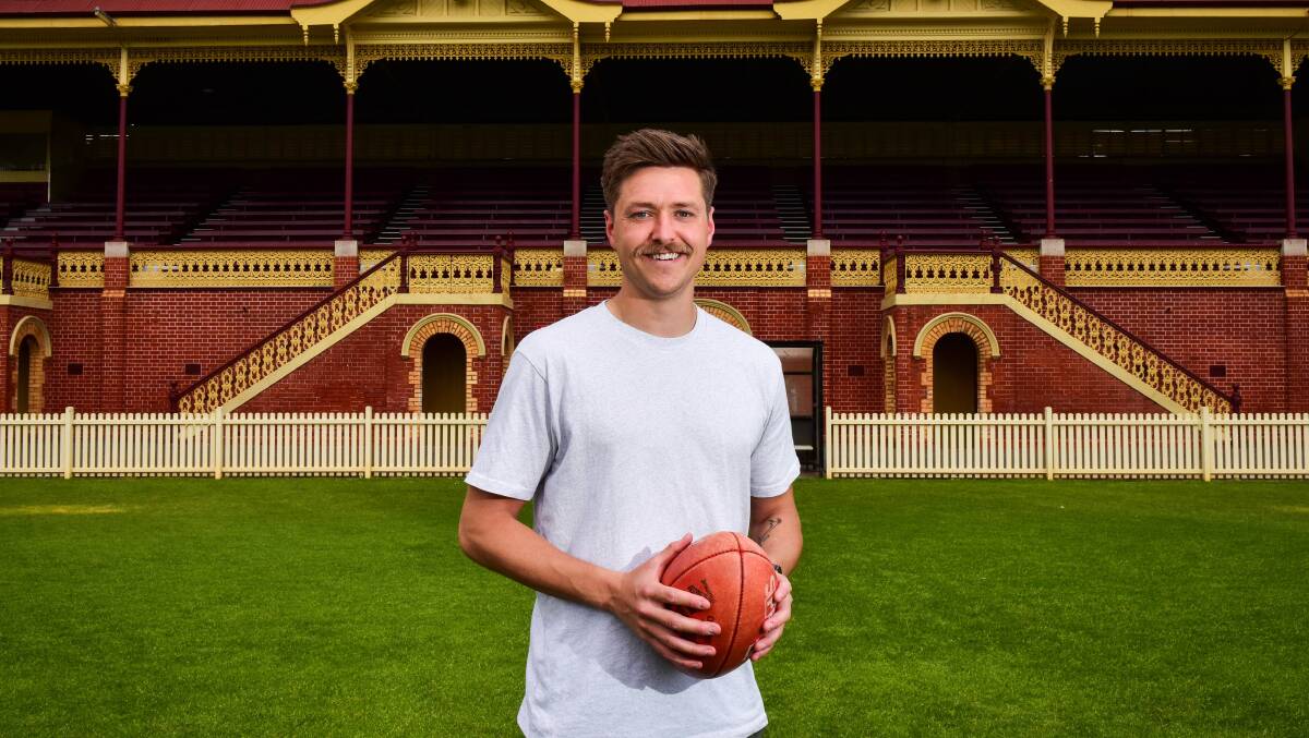 Fergus Greene is excited about returning home to the Queen Elizabeth Oval to play with Sandhurst. Picture by Brendan McCarthy