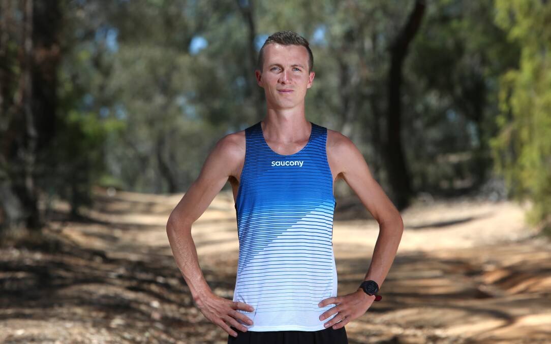 SILVER LINING: Andy Buchanan ran a great race to finish second in the national 10km cross-country titles. Picture: GLENN DANIELS