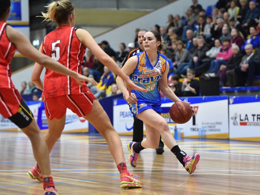 CLASS ACT: Kelly Wilson led the Lady Braves in scoring with 26 points in the women's conference grand final. Picture: JODIE WIEGARD