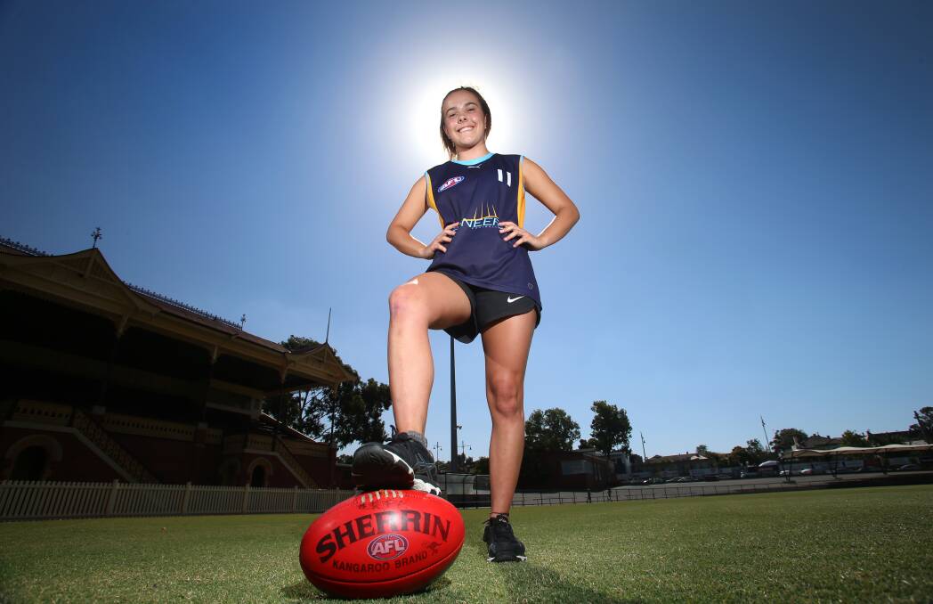 Maeve Tupper at the QEO ahead of Saturday's round one game. Picture: GLENN DANIELS