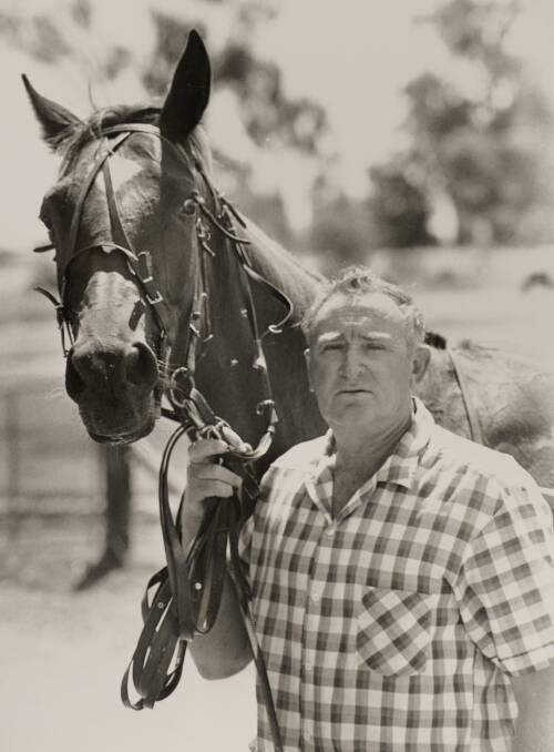 FLASHBACK: Bendigo's Keith Pratt with his classy trotter Crystal Sunset in the 1990s.